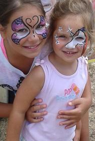 JoAnna Esposito Face painting face painter for Birthday Parties and Corporate events in Tampa Bay St Pete Clearwater FL butterly unicorn