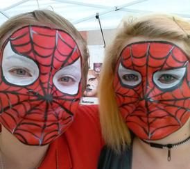 Honey Bunch Face Painting  JoAnna Esposito Face painting Spiderman face painter for Birthday Parties and Corporate events in Tampa Bay St Pete Clearwater FL