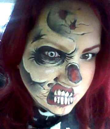 Honey Bunch Face Painter Spring Hill FL Halloween Face Painting Pasco County