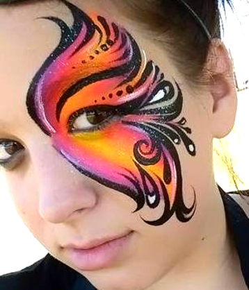 Honey Bunch Face Painter Spring Hill FL Butterfly Face Painting Pasco County