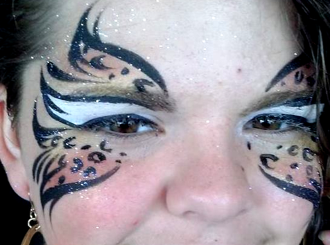 Honey Bunch Face Painter Spring Hill FL Leapord Face Painting Hernando County