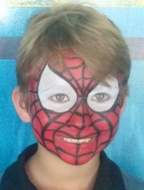 Honey Bunch Face Painter Spring Hill FL Spider Man Face Painting Crystal River FL