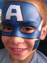 Face Painting Captain America in Oldsmar, FL