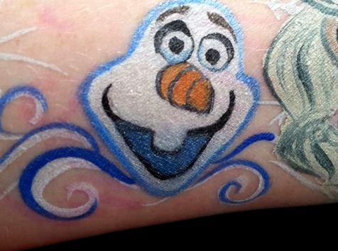 Honey Bunch Face Painting Olaf Face Painter Tampa St Petersburg Brandon Face Painter