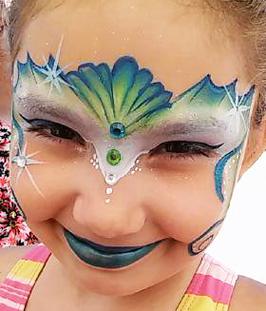 JoAnna Esposito Mermaid Face Paint St Petersburg FL Festival Face Painter
