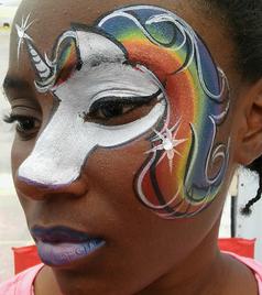 JoAnna Esposito Unicorn Face Painting Sarasota FL Festival Face Painter Top Best Face Painters